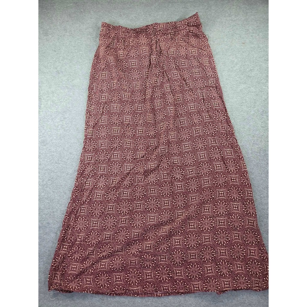 Unbranded Womens Boho Geometric Print Maxi Skirt M Purple Y2K Aesthetic